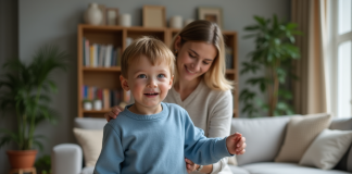Enfant crier : comment éviter les disputes et mieux communiquer ? Jeune garçon de 5 ans criant dans un salon familial